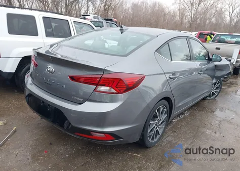 2019 Hyundai Elantra Limited z USA, uszkodzony, nr VIN 5NPD84LF2KH414940